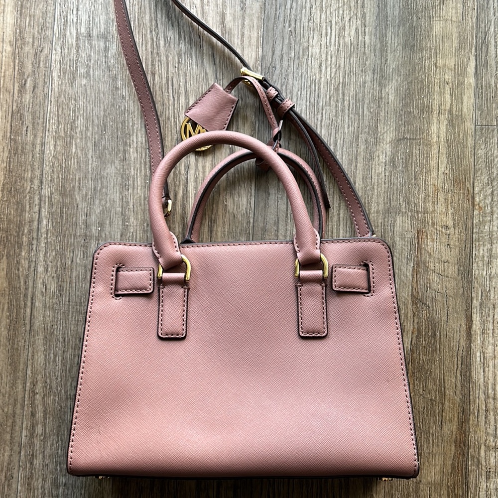 Authentic Michael Kors Small Crossbody Mauve Pink Bag - Picture 4 of 11